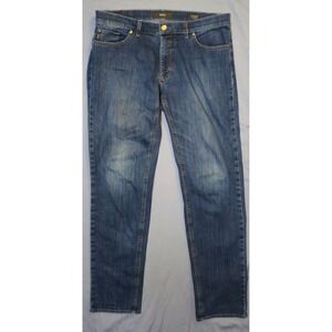 Brax Masterpiece Cooper Denim Jeans Mens 36x34 Regular Straight Blue Dark Wash